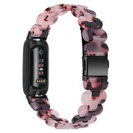 Fitbit Inspire 3 - Resin schakelbandje - Roze met zwart
