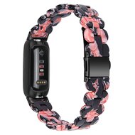 Fitbit Inspire 3 - Resin schakelbandje - Zwart met roze