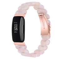 Fitbit Inspire 3 - Resin schakelbandje - Parelmoer roze