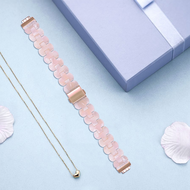 Fitbit Inspire 3 - Resin schakelbandje - Parelmoer roze