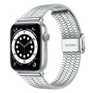 Metalen bandje - Zilver - Geschikt voor Apple watch 44mm / 45mm&nbsp;/ 46mm / 49mm