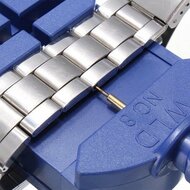 Metalen schakelband - Zwart - Geschikt voor Apple watch 38mm / 40mm / 41mm / 42mm