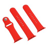 Rubberen sportbandje - Rood - Geschikt voor Apple watch 38mm / 40mm / 41mm / 42mm