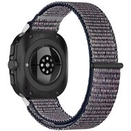 Nylon Sport loop bandje - Donkerblauw gem&ecirc;leerd - Samsung Galaxy Watch Ultra 47mm