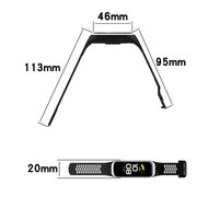 Siliconen band 2 kleurig - Zwart / geel - Samsung Galaxy Fit 2
