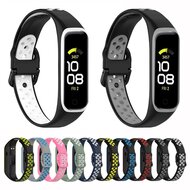Siliconen band 2 kleurig - Roze / wit - Samsung Galaxy Fit 2