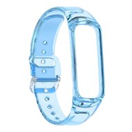 Doorzichtige TPU band (zon verkleurend) - Transparant blauw - Samsung Galaxy Fit 2