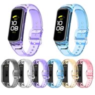 Doorzichtige TPU band (zon verkleurend) - Transparant blauw - Samsung Galaxy Fit 2