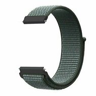 Sport Loop nylon bandje - Donkergrijs / blauw gem&ecirc;leerd - Huawei Watch 4 (pro) / 3 (pro) / Ultimate