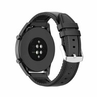leer + siliconen bandje - Zwart - Huawei Watch 4 (pro) / 3 (pro) / Ultimate / Ultimate 2