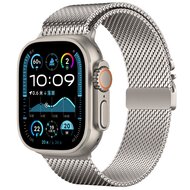 Milanese loop band met klik-sluiting - Sterrenlicht - Geschikt voor Apple Watch 44mm / 45mm / 46mm / 49mm