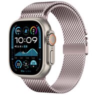 Milanese loop band met klik-sluiting - Ros&eacute; pink - Geschikt voor Apple Watch 44mm / 45mm / 46mm / 49mm