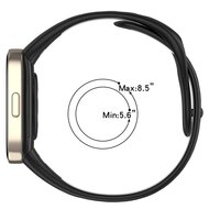 Siliconen sportband - Grijs met wit - Xiaomi Redmi Watch 3