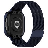Milanese bandje met case - Donkerblauw - Xiaomi Redmi Watch 3