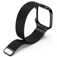 Milanese bandje met case - Zwart - Xiaomi Redmi Watch 3
