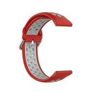 Siliconen sportbandje met gesp - Rood + grijs - Huawei Watch 4 (pro) / 3 (pro) / Ultimate / Ultimate 2