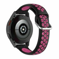 Siliconen sportbandje met gesp - Zwart + roze - Huawei Watch 4 (pro) / 3 (pro) / Ultimate / Ultimate 2