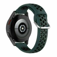 Siliconen sportbandje met gesp - Donkergroen + zwart - Huawei Watch 4 (pro) / 3 (pro) / Ultimate / Ultimate 2