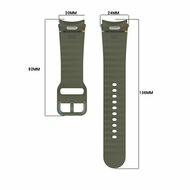 Wave Sportband met aansluitknop - Oranje -  Samsung Galaxy Watch 4 Classic - 42mm &amp; 46mm