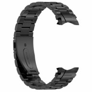 Stalen band met aansluitknop  - Zwart - Samsung Galaxy Watch 4 Classic - 42mm &amp; 46mm