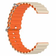 Ocean Style bandje - Beige / oranje - Samsung Galaxy Watch 4 Classic - 42mm &amp; 46mm