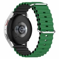 Ocean Style bandje - Groen / zwart - Samsung Galaxy Watch 4 Classic - 42mm &amp; 46mm