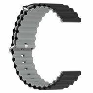 Ocean Style bandje - Zwart / grijs - Samsung Galaxy Watch 4 Classic - 42mm &amp; 46mm