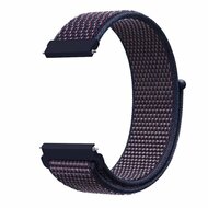 Sport Loop nylon bandje - Navy / donkerpaars gem&ecirc;leerd - Samsung Galaxy Watch 4 Classic - 42mm / 46mm