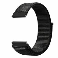 Sport Loop nylon bandje - Zwart gem&ecirc;leerd - Samsung Galaxy Watch 4 Classic - 42mm / 46mm