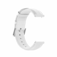 Classic leren bandje - Wit - Samsung Galaxy Watch 5 (Pro) - 40mm / 44mm / 45mm