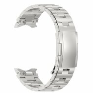 Titanium band met aansluitknop - Zilver - Samsung Galaxy Watch 6 Classic - 47mm &amp; 43mm