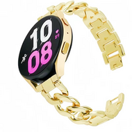 Garmin Venu 3s / Vivoactive 4s / Venu 2s / Vivomove 3s / Forerunner 255s / 265s - Metalen ketting band - Goud