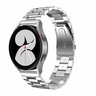 Garmin Venu 3s / Vivoactive 4s / Venu 2s / Vivomove 3s / Forerunner 255s / 265s - Stalen schakelband - Zilver
