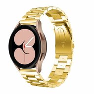 Garmin Venu 3s / Vivoactive 4s / Venu 2s / Vivomove 3s / Forerunner 255s / 265s - Stalen schakelband - Goud