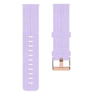 Garmin Venu 3s / Vivoactive 4s / Venu 2s / Vivomove 3s / Forerunner 255s - Canvas nylon bandje - Lila