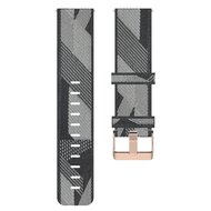 Garmin Venu 3s / Vivoactive 4s / Venu 2s / Vivomove 3s / Forerunner 255s - Canvas nylon bandje - Grijs