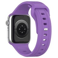 Square siliconen band - Paars - Geschikt voor Apple Watch 44mm / 45mm&nbsp;/ 46mm / 49mm