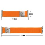Nylon bandje met Parachute sluiting - Donkerpaars - Geschikt voor Apple Watch 44mm / 45mm&nbsp;/ 46mm / 49mm