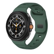 Wave met motief siliconen band - Donkergroen - Samsung Galaxy Watch 8 - 40mm / 44mm