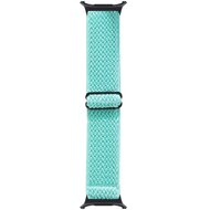 Elastische solo loop nylon bandje - Turquoise - Samsung Galaxy Watch 8 - 40mm / 44mm