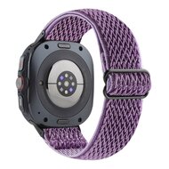 Elastische solo loop nylon bandje - Paars - Samsung Galaxy Watch 8 - 40mm / 44mm