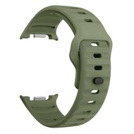 Wave siliconen band - Donkergroen - Samsung Galaxy Watch 8 - 40mm / 44mm
