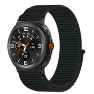 Sportloop nylon bandje - Zwart - Samsung Galaxy Watch 8 - 40mm / 44mm