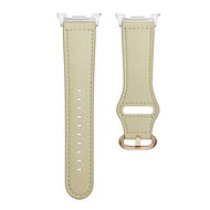 Classic leren band - Ivoor - Samsung Galaxy Watch 8 - 40mm / 44mm