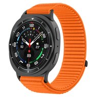 Nylon ribbelbandje - Oranje - Samsung Galaxy Watch 8 - 40mm / 44mm