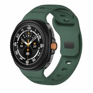 Wave met motief siliconen band - Donkergroen - Samsung Galaxy Watch 8 Classic - 46mm