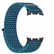 Sportloop nylon bandje - Blauw - Samsung Galaxy Watch 8 Classic - 46mm