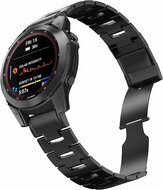 Titanium schakelband - Zwart - Garmin Epix Gen 2 (47mm) / MARQ / Quatix 7 / 6 / 5