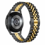 Stalen band - Zwart met goud - Garmin Forerunner 970 / 570 (47mm) / 255