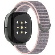 Fitbit Ace LTE - Nylon loop band met klittenbandsluiting - Zandroze